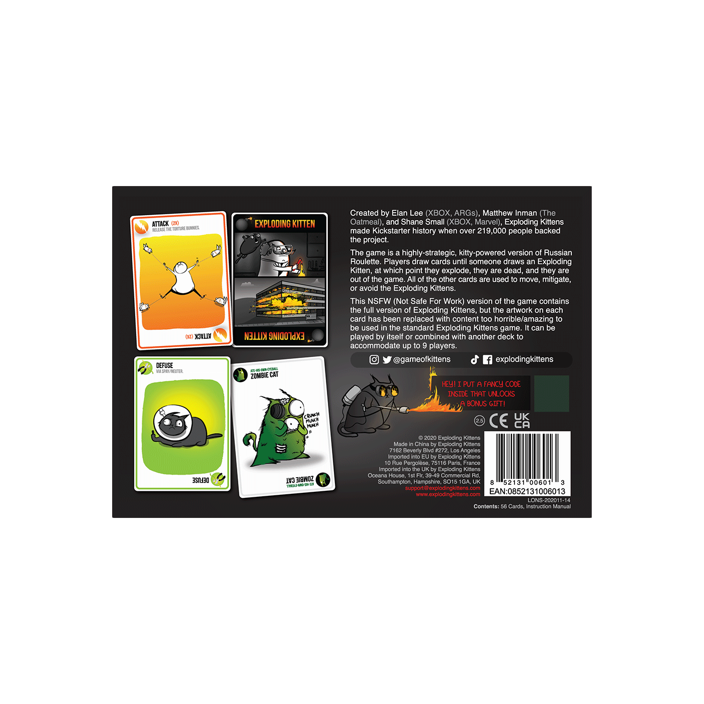 Exploding Kittens NSFW Edition, NSFW Card Game