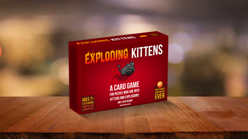 Accidentally got Streaking Kittens not realizing it had a different card  back than my party pack and just got this in the mail. They gave me Streaking  Kittens with a card back