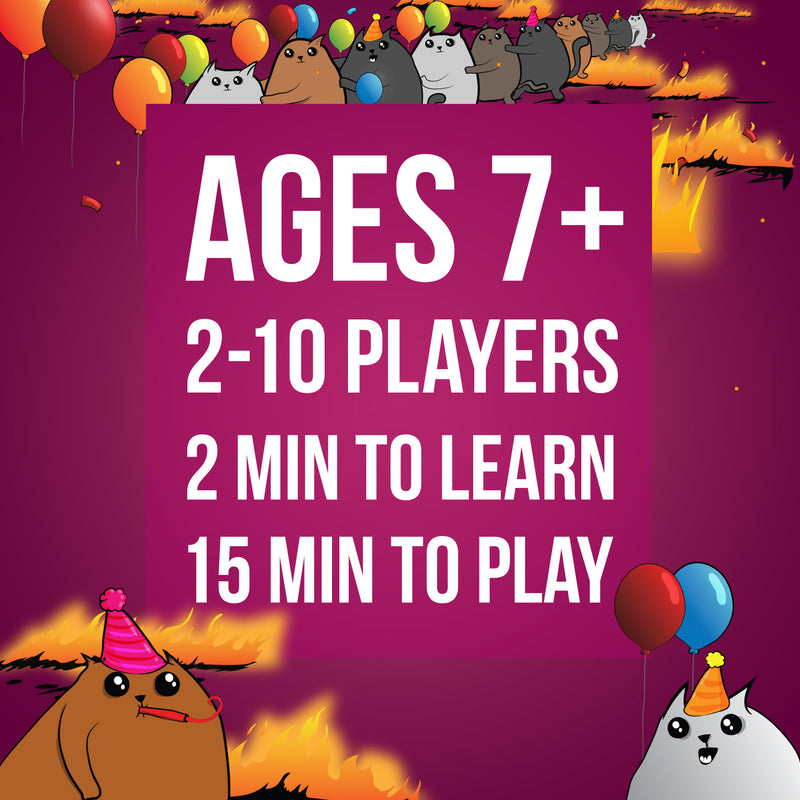 exploding kittens rules party-pack