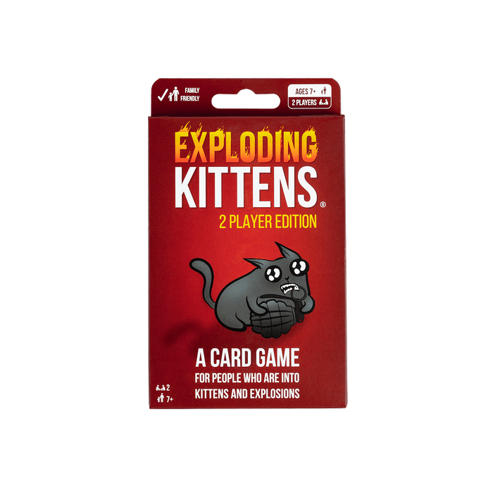 Exploding Kittens 2 Player Edition Travel Friendly Card Game