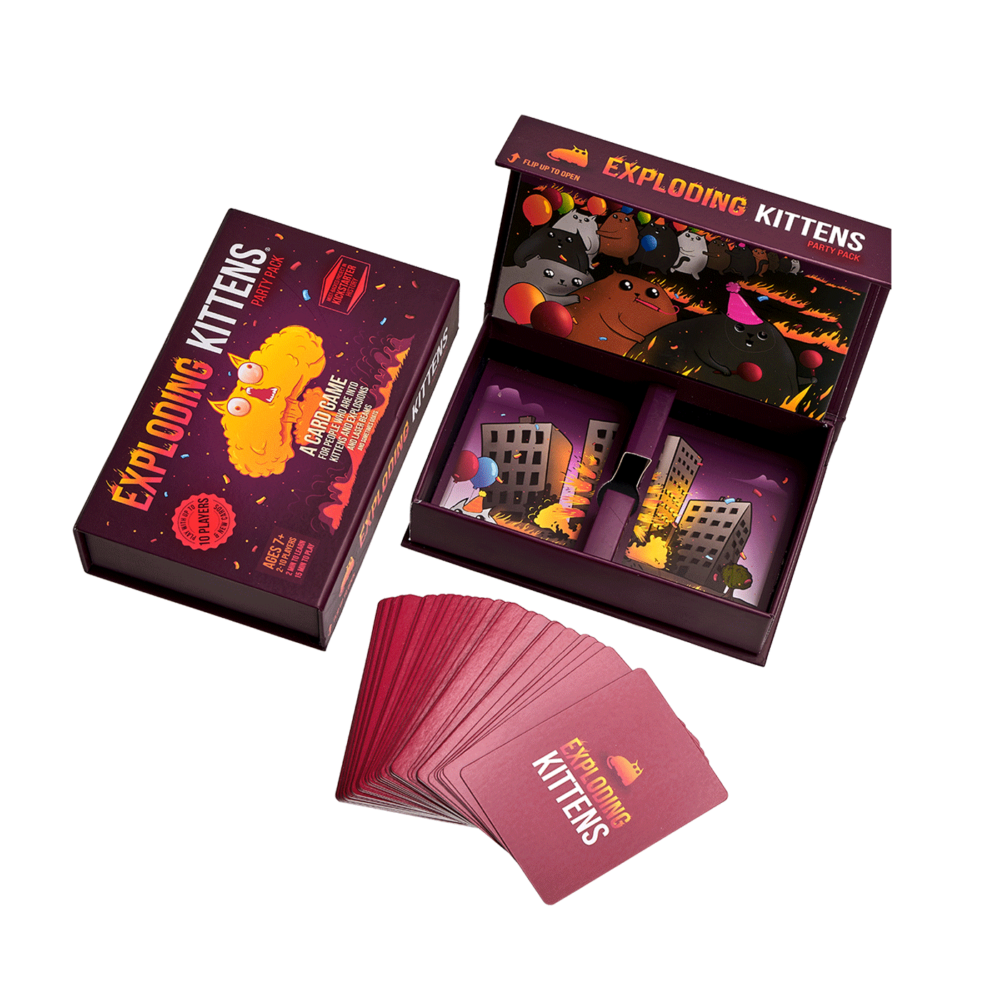 Asmodee Exploding Kittens Party Spanish Board Game Multicolor