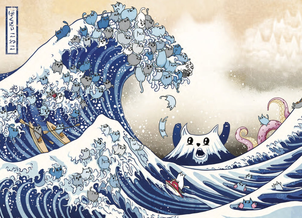 The Great Wave Off Catagawa | 1000 & 500 Piece Puzzle | Exploding Kittens